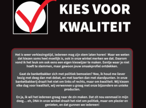 Bakkerij Prins heeft ludieke verkiezingsactie